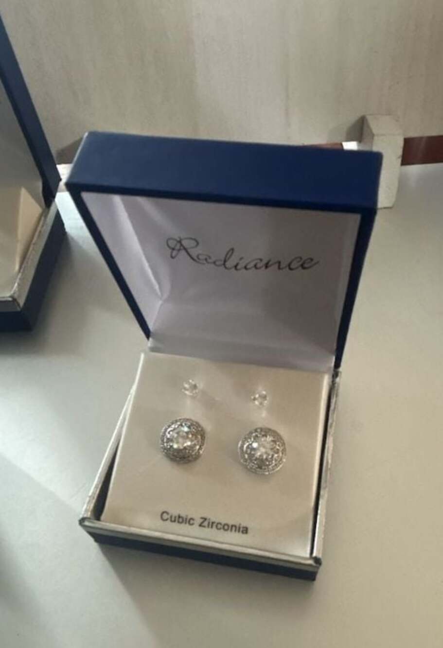 Radiance Cubic Zirconia Halo Stud Earrings